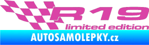 Samolepka R19 limited edition levá růžová