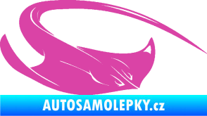 Samolepka Rejnok 002 pravá růžová