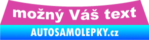 Samolepka Renault Megane - přední růžová