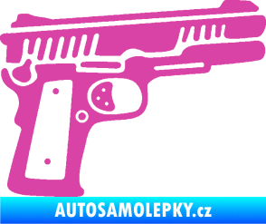 Samolepka Revolver 003 pravá růžová