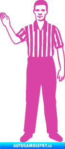Samolepka Rozhodčí 001 levá růžová