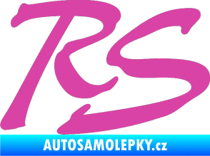 Samolepka RS nápis 002 růžová