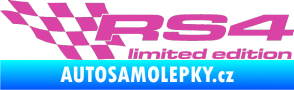 Samolepka RS4 limited edition levá růžová