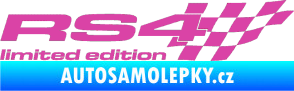 Samolepka RS4 limited edition pravá růžová
