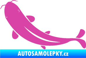 Samolepka Ryba 001 levá růžová