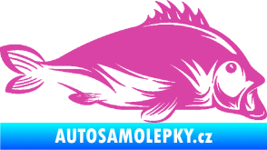 Samolepka Ryba 003 pravá růžová