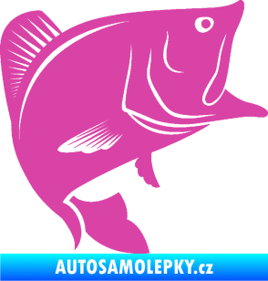 Samolepka Ryba 009 pravá růžová