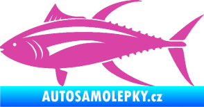 Samolepka Ryba 013 levá tuňák růžová