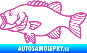 Samolepka Ryba 015 levá růžová