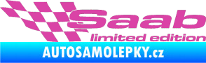 Samolepka Saab limited edition levá růžová