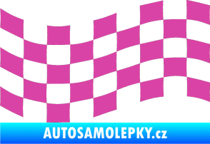 Samolepka Šachovnice 006 růžová