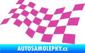 Samolepka Šachovnice 014 růžová