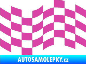 Samolepka Šachovnice 022 růžová