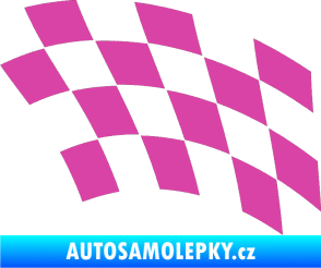 Samolepka Šachovnice 038 růžová