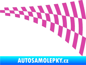Samolepka Šachovnice 047 růžová