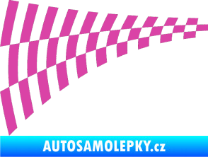Samolepka Šachovnice 048 růžová