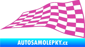 Samolepka Šachovnice 049 růžová