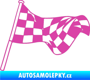 Samolepka Šachovnice 053 růžová