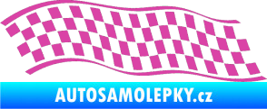 Samolepka Šachovnice 057 růžová