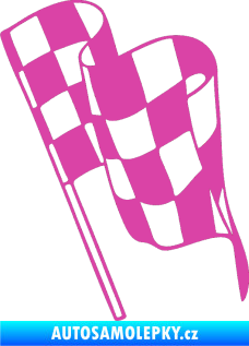 Samolepka Šachovnice 061 růžová