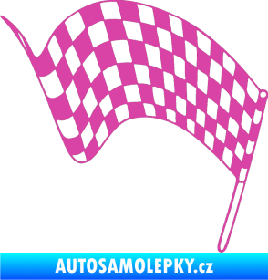 Samolepka Šachovnice 071 růžová
