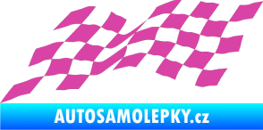 Samolepka Šachovnice 075 růžová