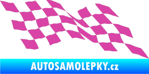 Samolepka Šachovnice 076 růžová