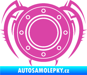 Samolepka Samolepka na víčko od nádrže 001 růžová