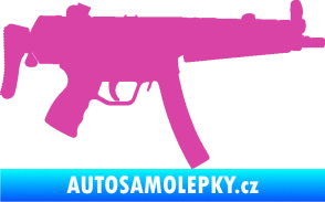 Samolepka Samopal 001 pravá růžová