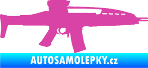 Samolepka Samopal 002 pravá růžová