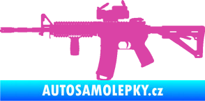 Samolepka Samopal 003 levá růžová