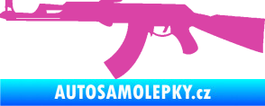 Samolepka Samopal 005 levá růžová