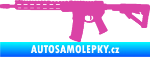 Samolepka Samopal 007 levá růžová