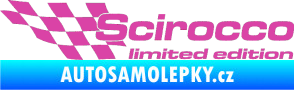 Samolepka Scirocco limited edition levá růžová