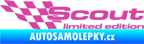Samolepka Scout limited edition levá růžová