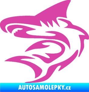 Samolepka Shark 002 levá růžová
