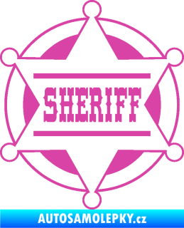 Samolepka Sheriff 004 růžová