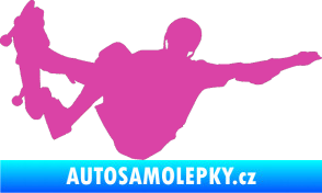 Samolepka Skateboard 007 pravá růžová