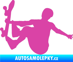 Samolepka Skateboard 008 levá růžová