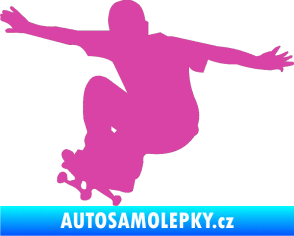 Samolepka Skateboard 014 levá růžová