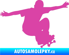 Samolepka Skateboard 014 pravá růžová
