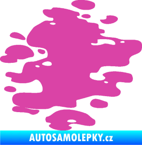 Samolepka Skvrna 001 pravá kaňka růžová