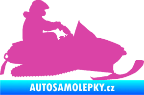 Samolepka Sněžný skútr 002 pravá růžová