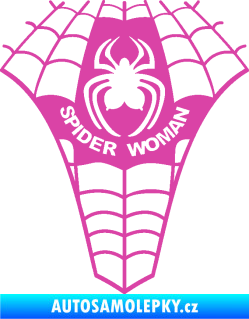 Samolepka Spider woman pavoučí žena růžová