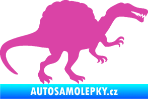 Samolepka Spinosaurus 001 pravá růžová