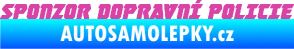 Samolepka Sponzor dopravní policie 001 růžová