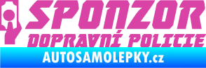 Samolepka Sponzor dopravní policie 004 růžová