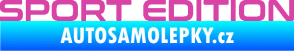 Samolepka Sport edition 006 nápis růžová