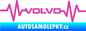 Samolepka Srdeční tep 020 volvo růžová