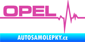 Samolepka Srdeční tep 036 levá Opel růžová